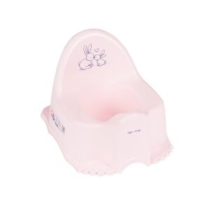 Detský nočník Bunny 38×23×25 cm, ružový – pohodlný nácvik samostatnosti