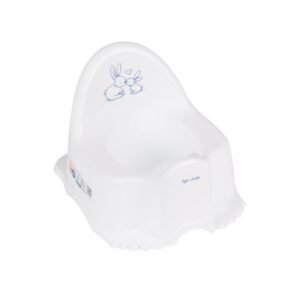 Detský nočník Bunny 38×23×25 cm, biely – pohodlný nácvik samostatnosti