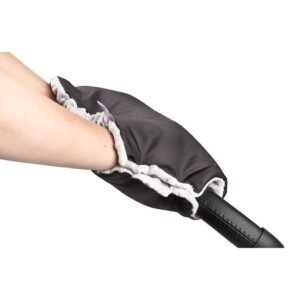 Rukávnik na kočík z Minky Sensillo 40x45 black - SENSILLO