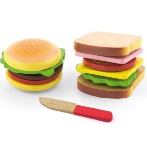 Detská drevená hračka Viga Hamburger a Sendvič - Viga