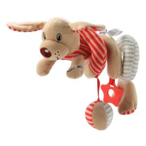 Hračka na postieľku Špirála Baby Mix Psík červená - BABY MIX