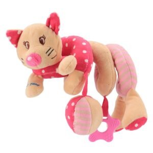 Hračka na postieľku Špirála Baby Mix Mačička ružová - BABY MIX