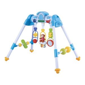 Detská hrajúca edukačná hrazdička De Lux Baby Mix blue - BABY MIX