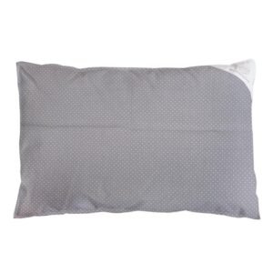 Bavlnená obliečka na vankúš s motívom bodkami 60×40 cm, sivá – zútulnenie detskej izby