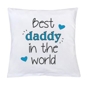 posteľné obliečky do postieľky s motívom potlačou Best daddy 40×40 cm – zútulnenie detskej izby