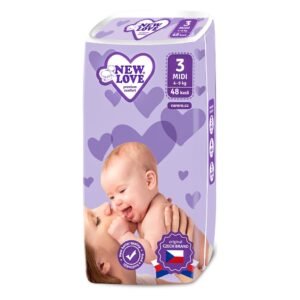 Megapack jednorazových plienok 48 ks, 4-9 kg – zásoba na pohodlné prebaľovanie