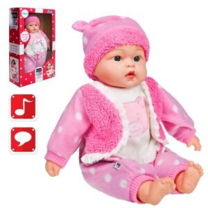 Maďarsky hovoriaca a spievajúca detská bábika PlayTo Anička 46 cm - PLAYTO