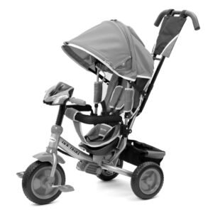 Detská trojkolka so svetlami Baby Mix Lux Trike sivá - BABY MIX