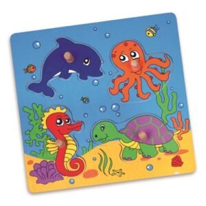 Detské drevené puzzle s úchytmi Viga More - Viga