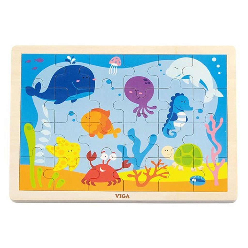 Detské drevené puzzle Viga Oceán - Viga