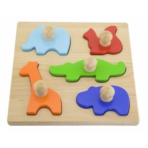Detské vkladacie puzzle pečiatky Viga Zvierata - Viga