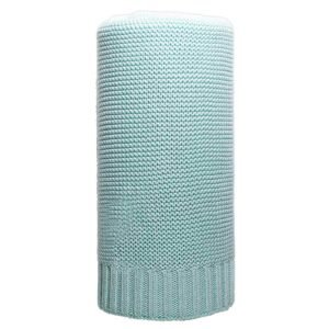 Mäkká detská deka 100×80 cm, 80×100 cm, mätová – do kočíka, postieľky aj na oddych