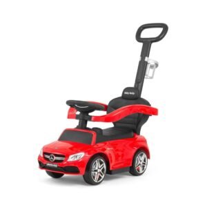 Detské odrážadlo s vodiacou tyčou Mercedes Benz AMG C63 Coupe Milly Mally red - MILLY MALLY