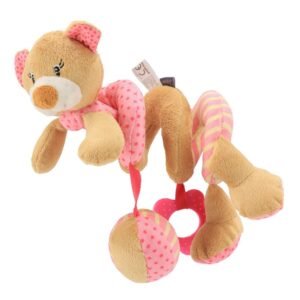 Hračka na postieľku Špirála Baby Mix medvedík ružový - BABY MIX