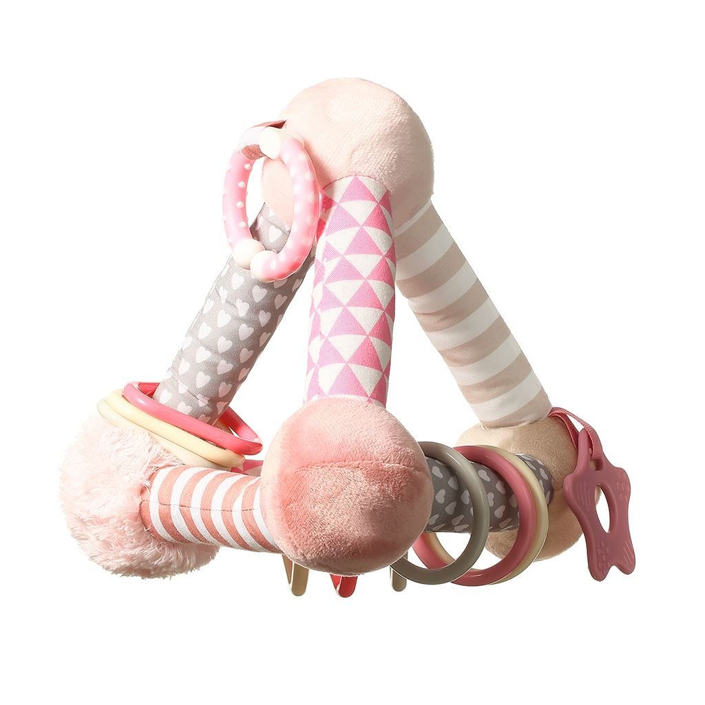 Edukačná hračka Baby Ono pyramída Tiny Yoga pink - BABY ONO