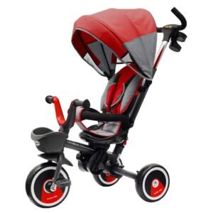Detská trojkolka Baby Mix 5v1 RELAX 360° červená - BABY MIX