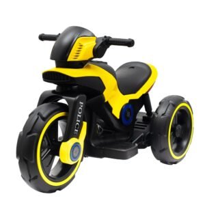 Detská elektrická motorka Baby Mix POLICE žltá - BABY MIX