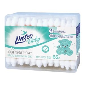 Papierové vatové tyčinky 65 ks – jemná každodenná hygiena