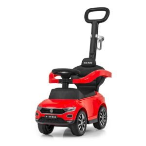 Detské odrážadlo s vodiacou tyčou VOLKSWAGEN T-ROC Milly Mally červené - MILLY MALLY