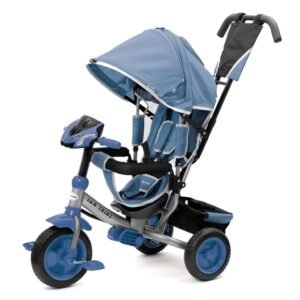 Detská trojkolka so svetlami Baby Mix Lux Trike modrá - BABY MIX