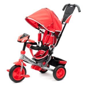 Detská trojkolka so svetlami Baby Mix Lux Trike červená - BABY MIX