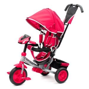 Detská trojkolka so svetlami Baby Mix Lux Trike ružová - BABY MIX