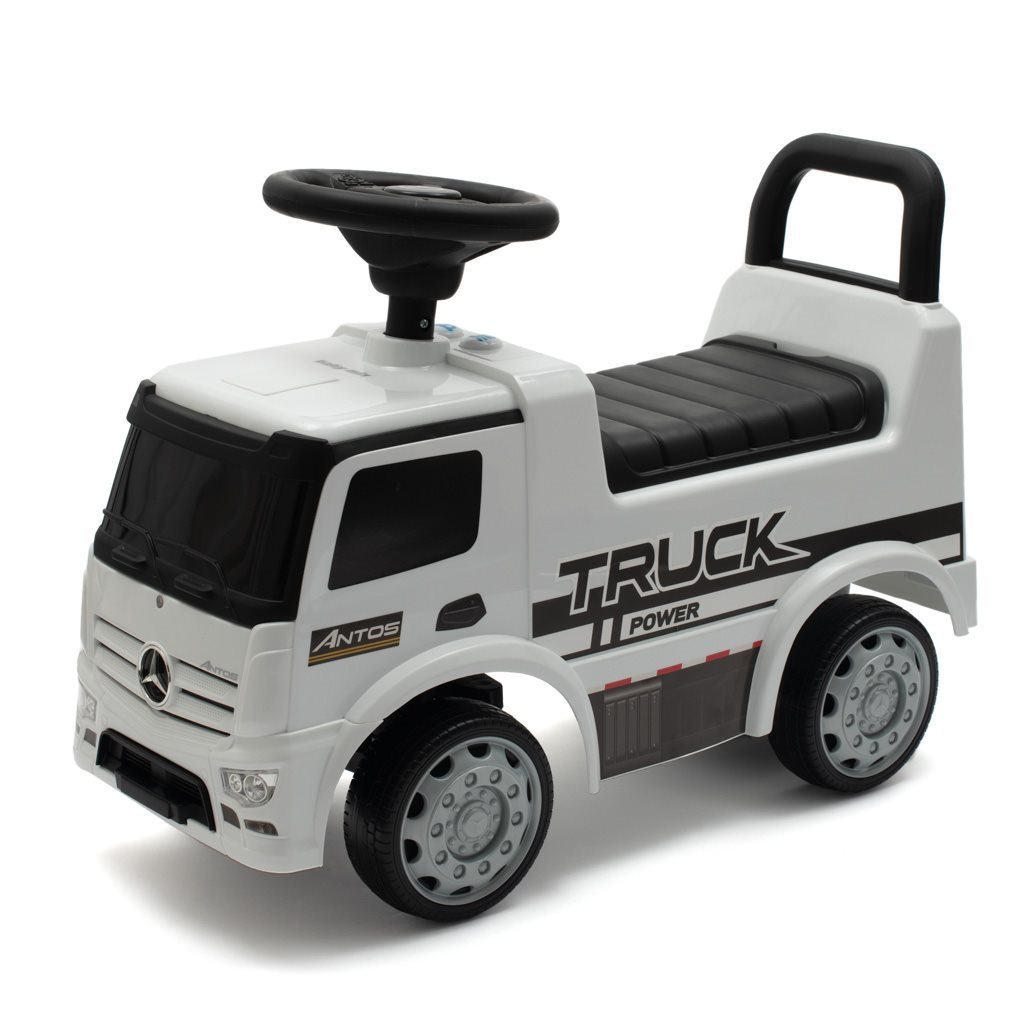 Detské odrážadlo so zvukom Mercedes Baby Mix KAMIÓN biele - BABY MIX