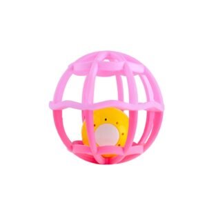 Interaktívna svietiaca a hrajúca hrkálka Balónik Baby Mix ružová - BABY MIX