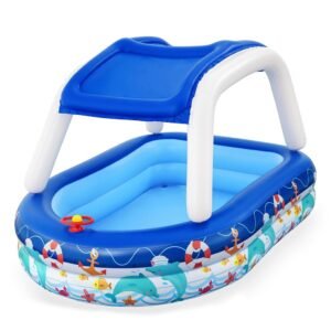 Rodinný nafukovací bazén so strieškou Bestway Kapitán 213x155x132 cm - BESTWAY