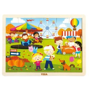 Detské drevené puzzle Viga Jeseň - Viga
