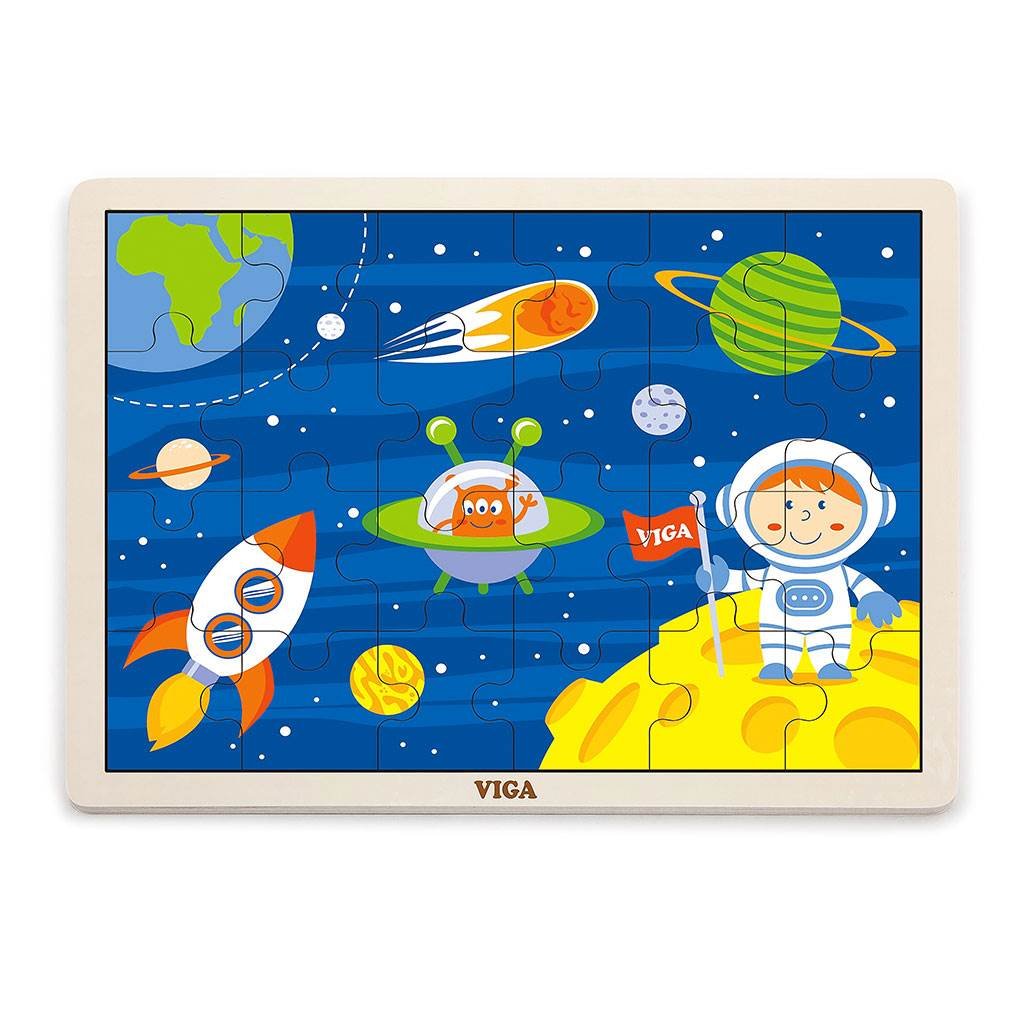 Detské drevené puzzle Viga Cosmos - Viga