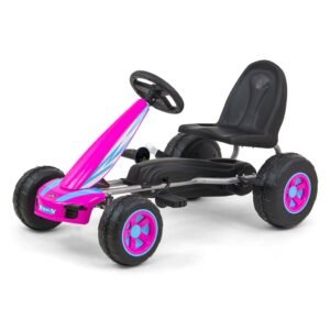 Detská šliapacia motokára Go-kart Milly Mally Viper ružová - MILLY MALLY
