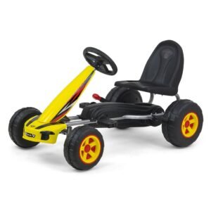 Detská šliapacia motokára Go-kart Milly Mally Viper žltá - MILLY MALLY