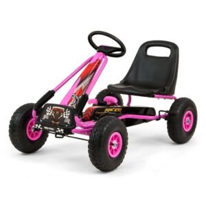 Detská šliapacia motokára Go-kart Milly Mally Thor ružová - MILLY MALLY