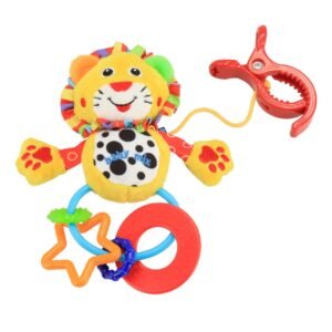 Plyšová hračka s hrkálkou Baby Mix gepardík - BABY MIX