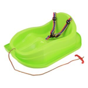 Plastové sánky s operadlom Baby Mix MINI zelené - BABY MIX