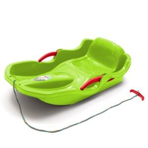 Plastové boby s operadlom a brzdami Baby Mix SPEED BOB zelené - BABY MIX