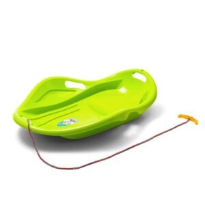 Detský sánkovací klzák Mušľa Baby Mix PREMIUM KOMFORT 80 cm zelený - BABY MIX