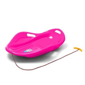 Detský sánkovací klzák Mušľa Baby Mix PREMIUM KOMFORT 80 cm ružový - BABY MIX
