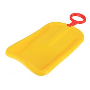 Sánkovací klzák s pohyblivou rukoväťou Baby Mix SNOW ARROW 74 cm žltý - BABY MIX