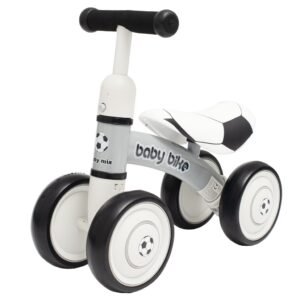 Detské odrážadlo Baby Mix Baby Bike Čierna biela football - BABY MIX