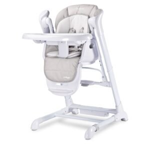 Detská jedálenská stolička 2v1 Caretero Indigo light grey - CARETERO