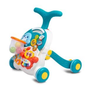 Detské hrajúce edukačné chodítko 2v1 Toyz Spark turquoise - TOYZ