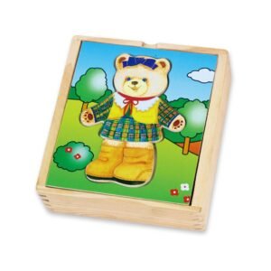 Detský puzzle obliekanie Viga Medvedík - Viga