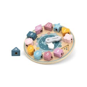 Drevené hodiny Viga vkladacie puzzle - Viga
