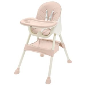 Jedálenská stolička Baby Mix Nora dusty pink - BABY MIX