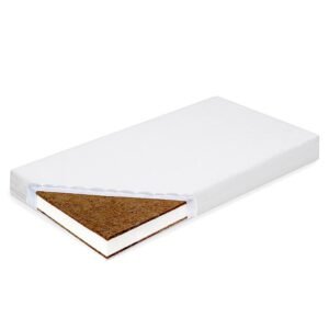 Matrac do kolísky New Baby STANDARD 80x40x8 cm kokos-molitan-kokos biely - NEW BABY