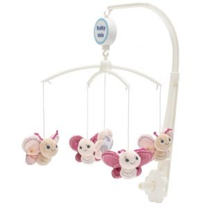 Kolotoč nad postieľku Baby Mix Motýl rozovy - BABY MIX