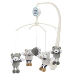 Kolotoč nad postieľku Baby Mix malé medvedíky sivy - BABY MIX