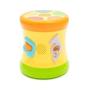 Obojstranný dynamický bubienok Baby Mix žltý - BABY MIX